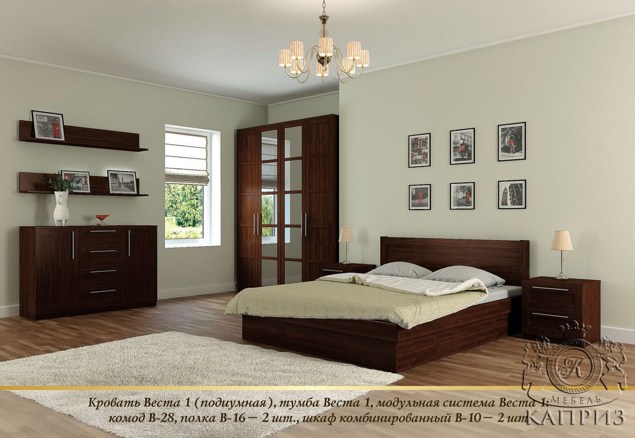 Кровать Веста 1 НН мебель 90*200
